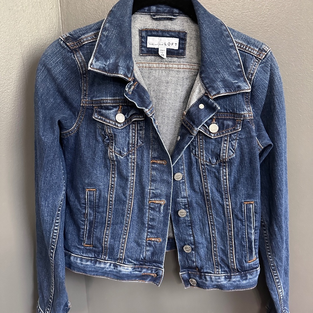 Loft jean jacket size XS